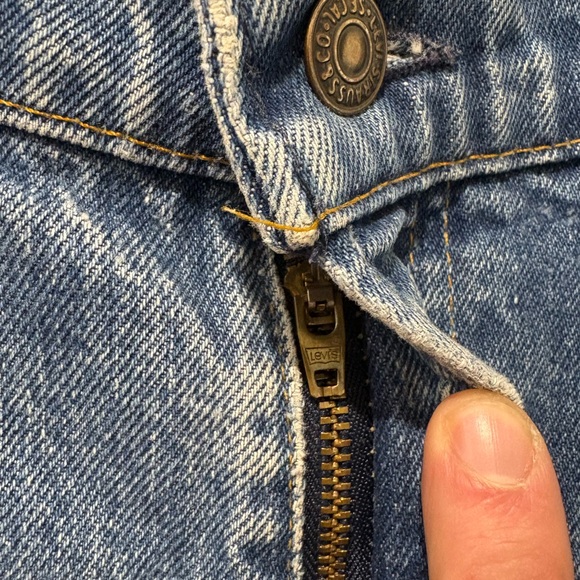 Vintage Levi’s Orange Tab Denim Jeans 34x31 Slight Taper Regular Wash - Picture 4 of 11
